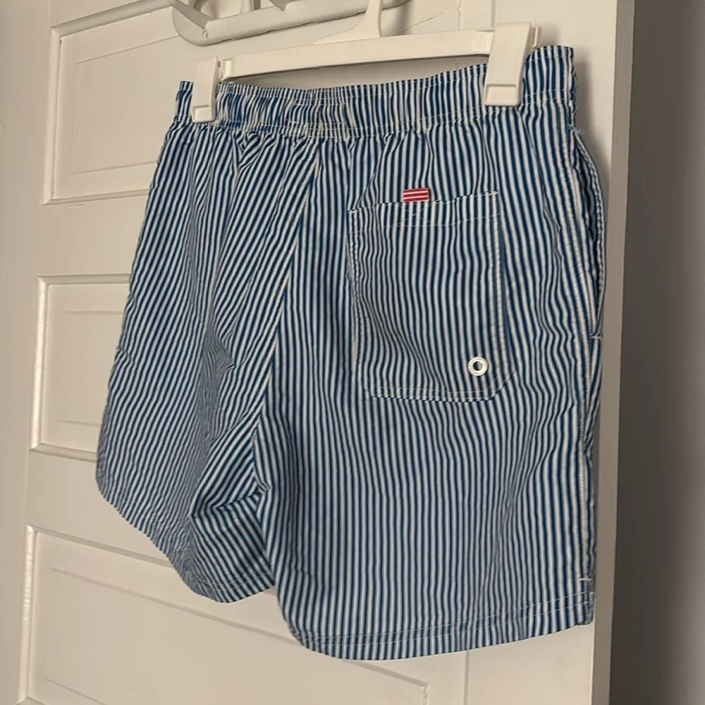Maamigc Blue Striped Swim Shorts